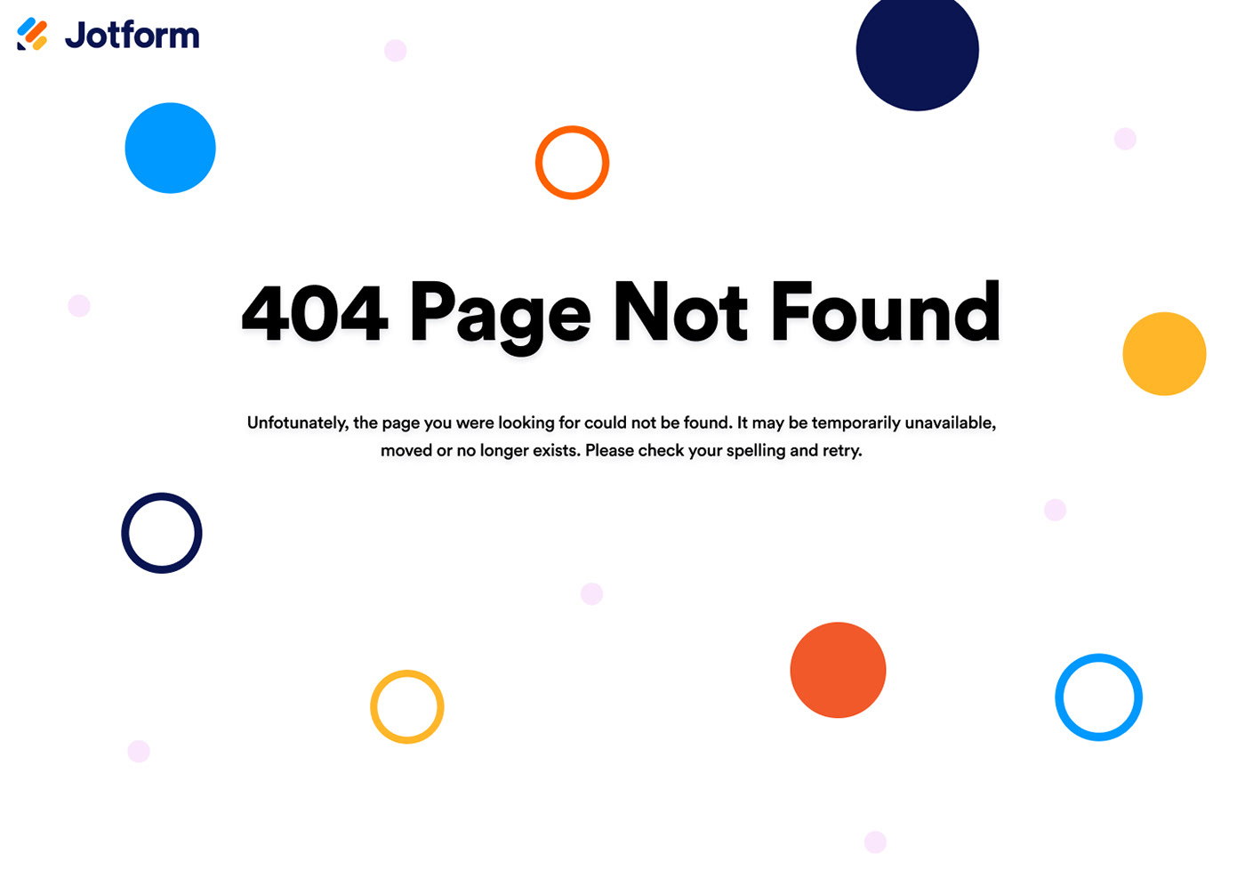 landing page 404 page