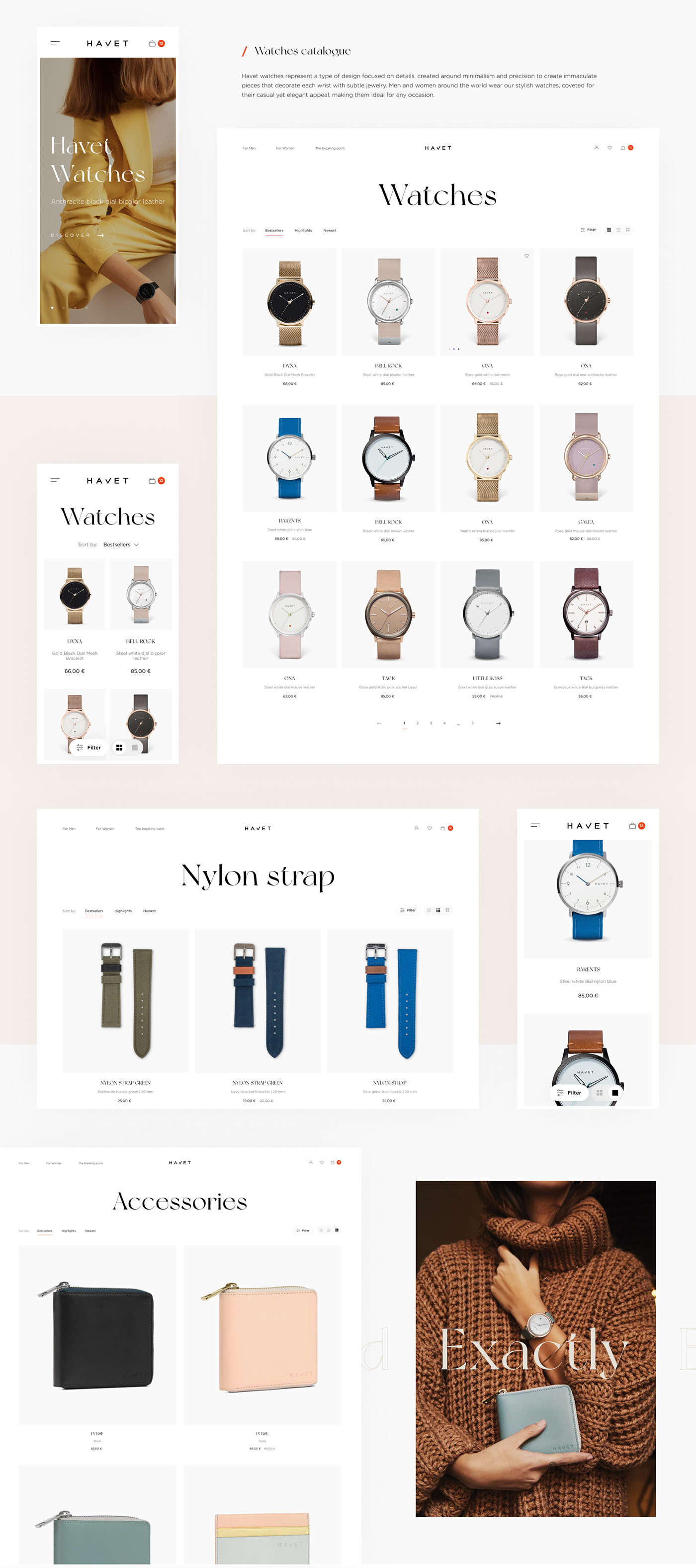 animation  Ecommerce Fashion  interaction UI ux Website Watches shop store