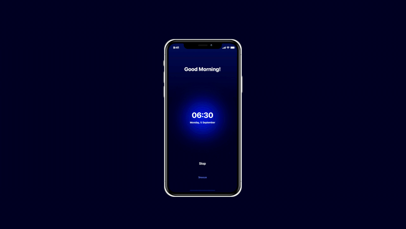 app deaf Appdesign alarm clock nad