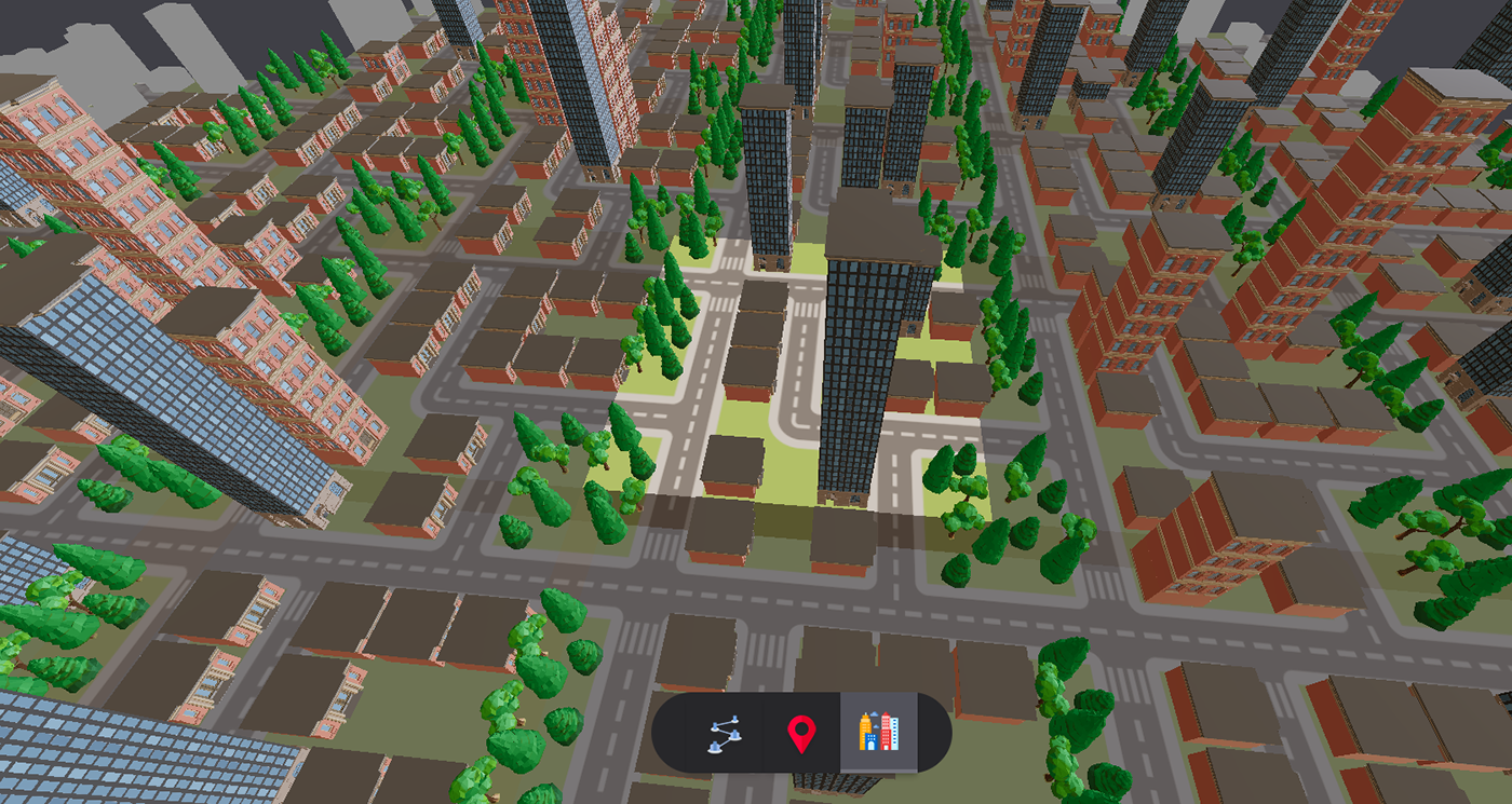 3D city citymap configurator Generator interactive r3f react threejs webgl