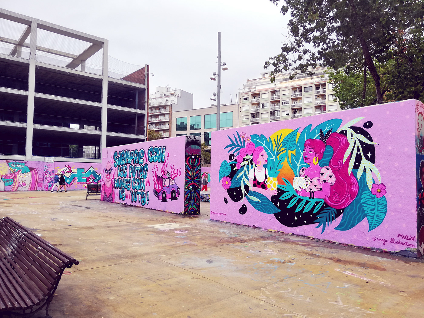women empowerment feminism graffiti jam plants Tropical grow up sisterhood support Girl Power