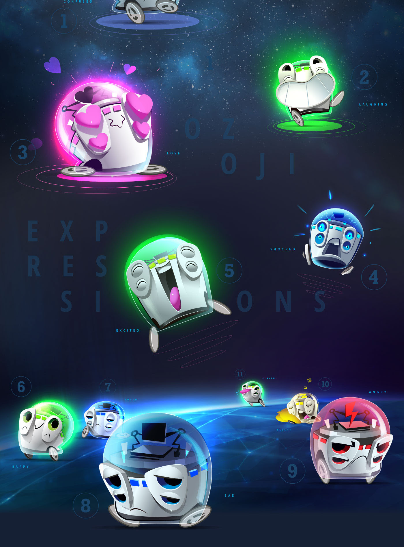 Ozobot Character design  Packaging ILLUSTRATION  design toys graphic design  animation  3D vector