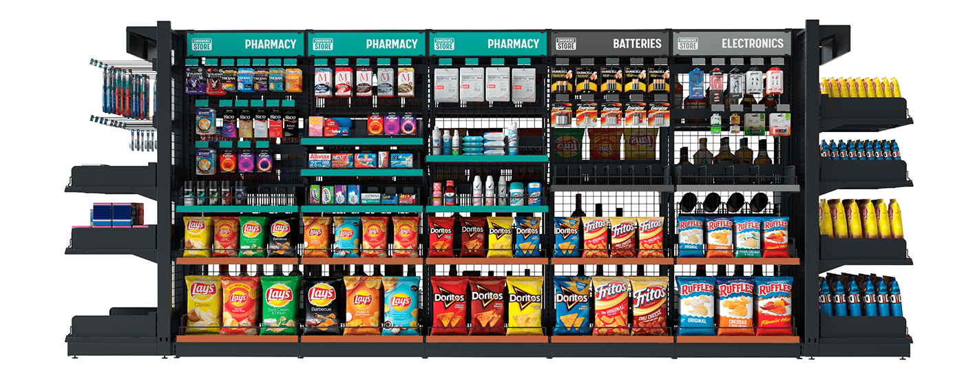 convenience Grocery pharmacy Retail shelves shop snack Spirits store Supermarket