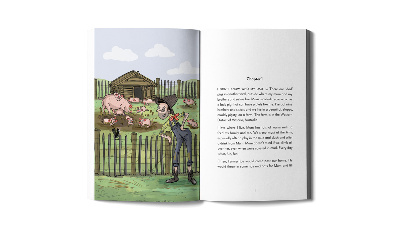chapter book book children's book publishing   self-publishing print design  farm farmlife Australia Australian