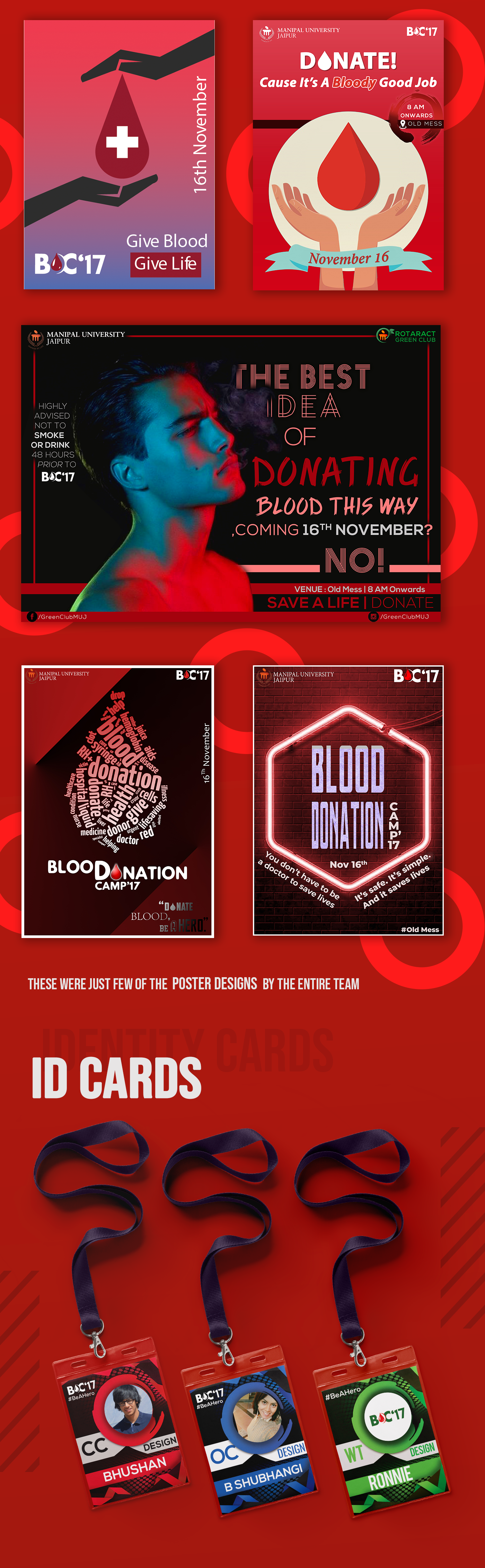 adobeawards design branding  Event blood blooddonation campaign manipal