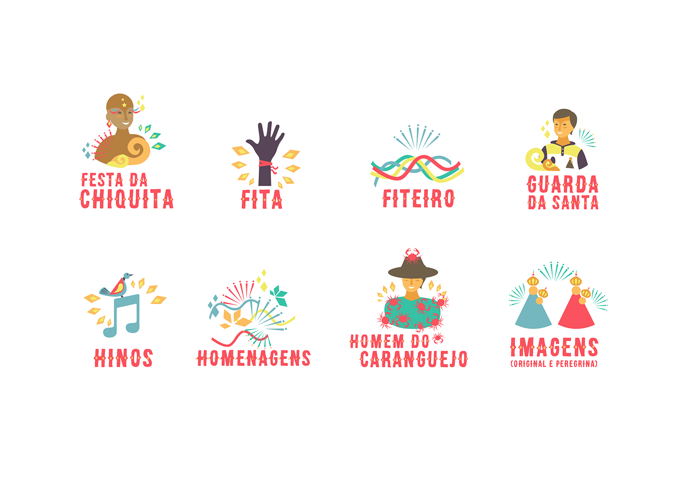 Círio para Ilustração amazonia Amazon Brasil Brazil branding  marca comemorativa belém