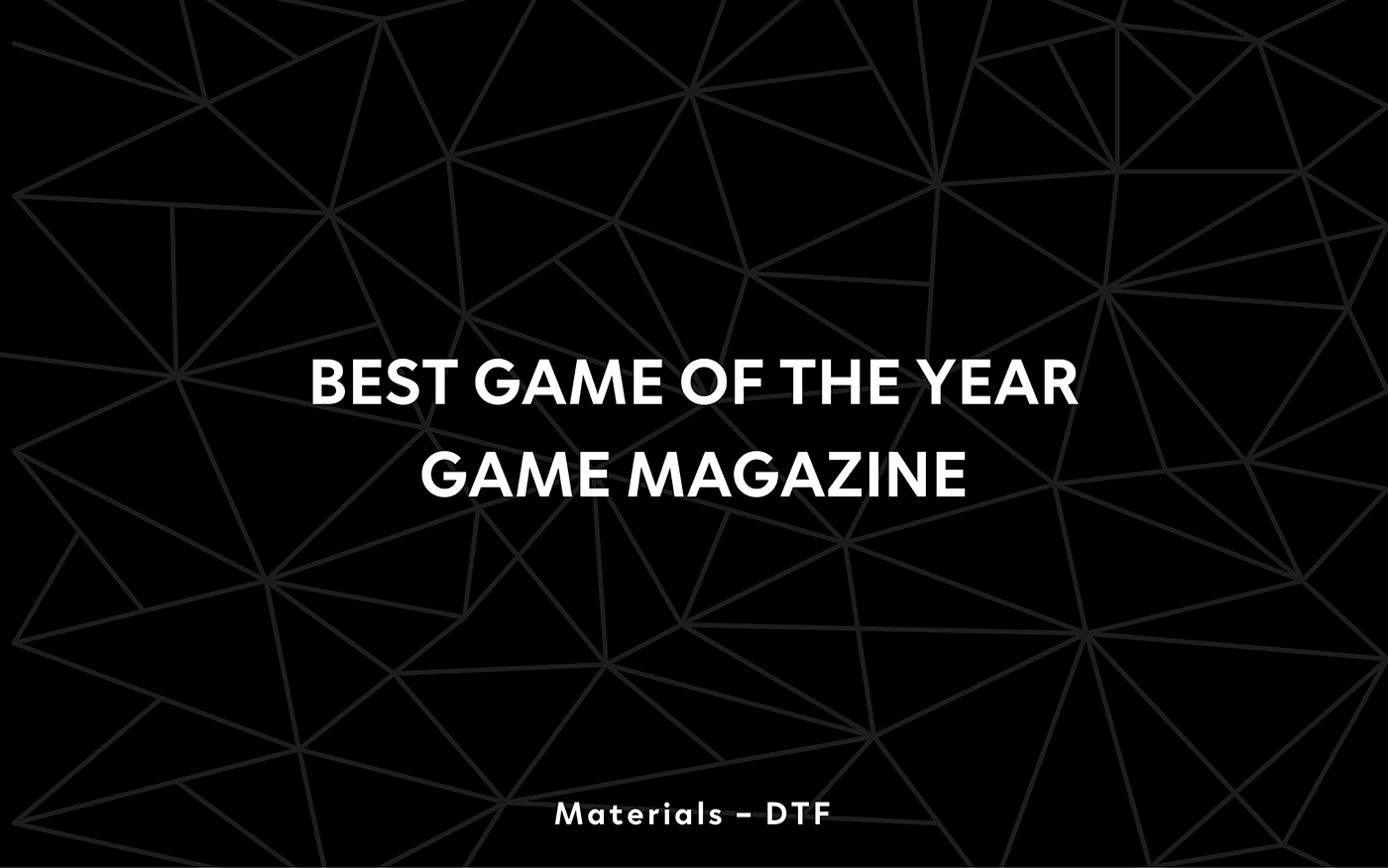 game magazine game of the year Games magazine