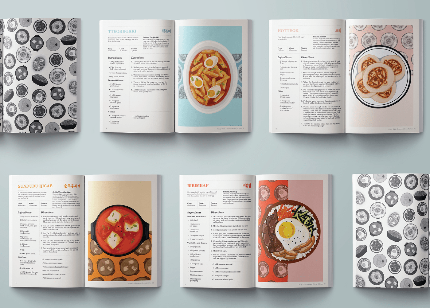 asia book cookbook Food  ILLUSTRATION  Korea Layout philippines recipe recipes
