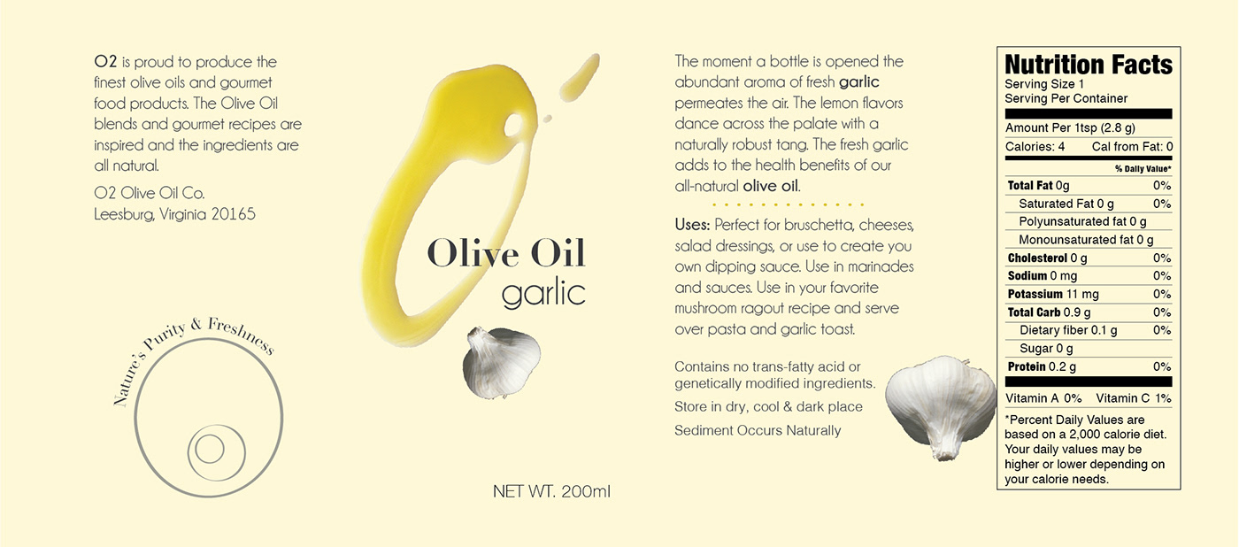package design  Olive Oil