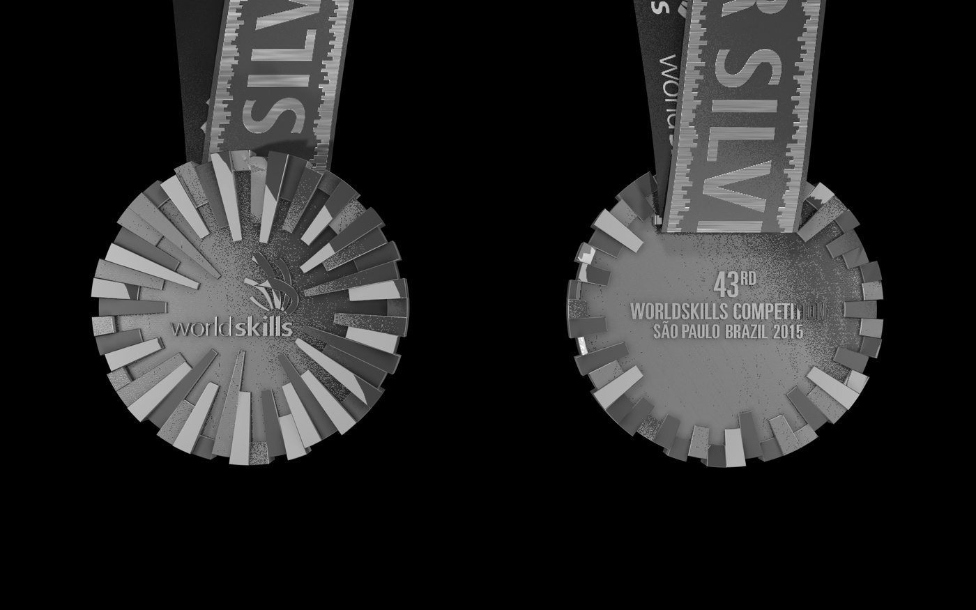 #worldskills wssp2015 Medal design Competition gold silver best bronze Medalha campeão criação equipe