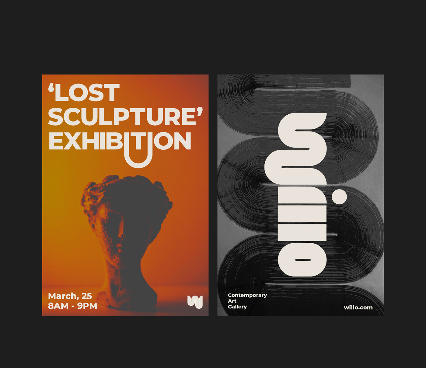Exhibition announcment posters
