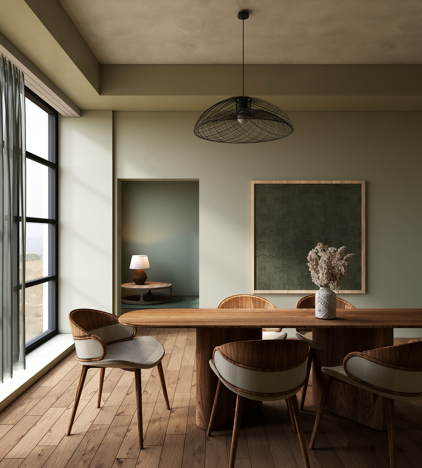 table furniture interior design  visualization corona modern archviz