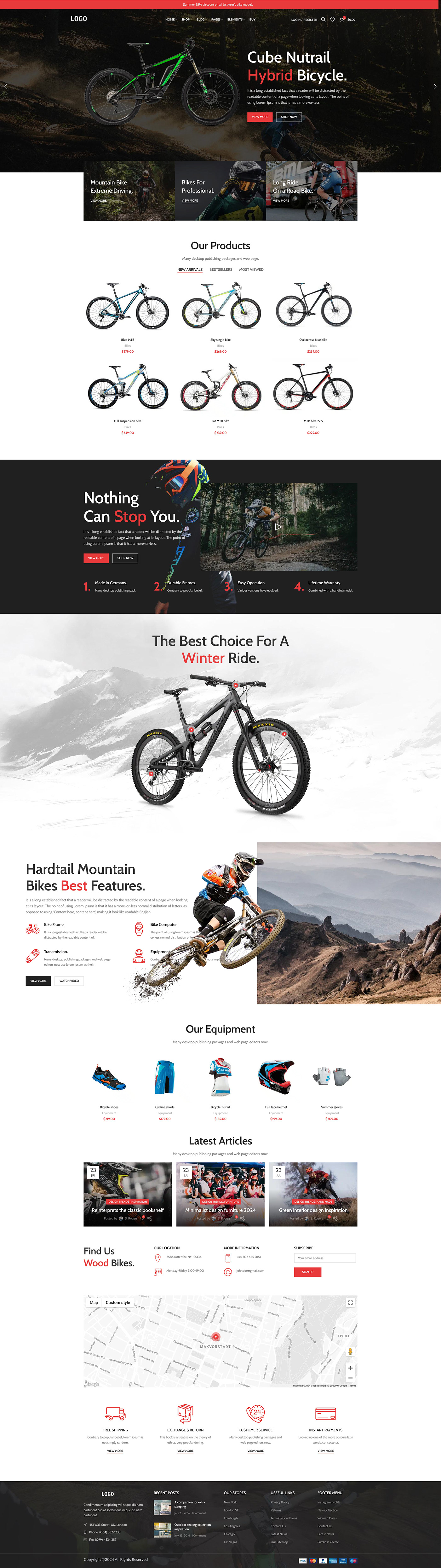 UI/UX Figma Bicycle Bicycle Design Website Web Design  wordpress web development  design Graphic Designer