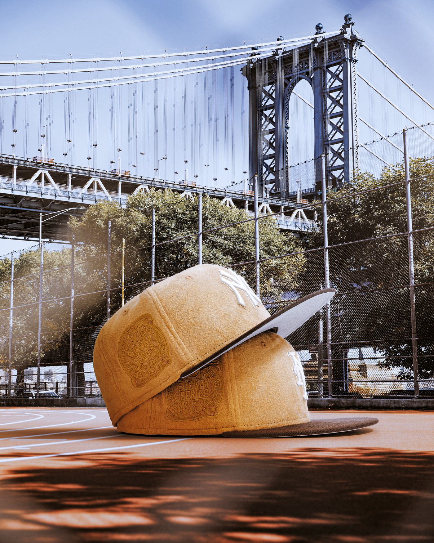 Giant hat photo composite. retouching and image manipulation done with photoshop