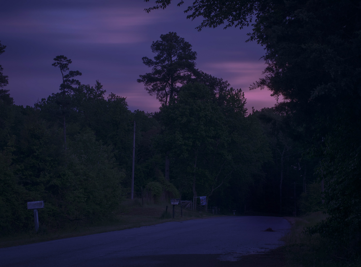hues indie movie long exposure moody night moon neutral density purple purple skies smooth clouds surreal