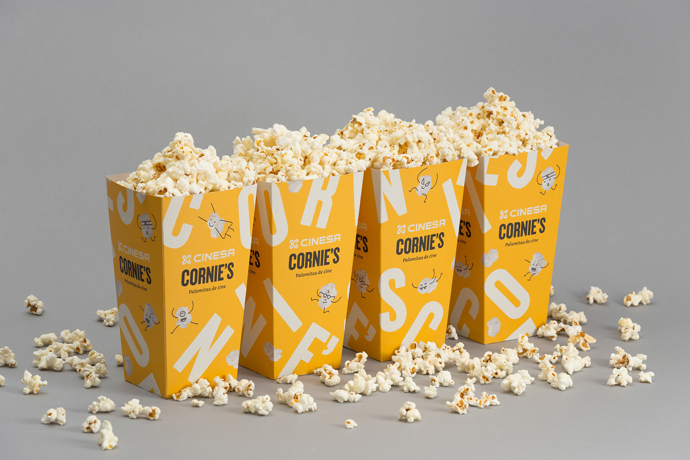 popcorn barcelona forma familia Cinema yellow