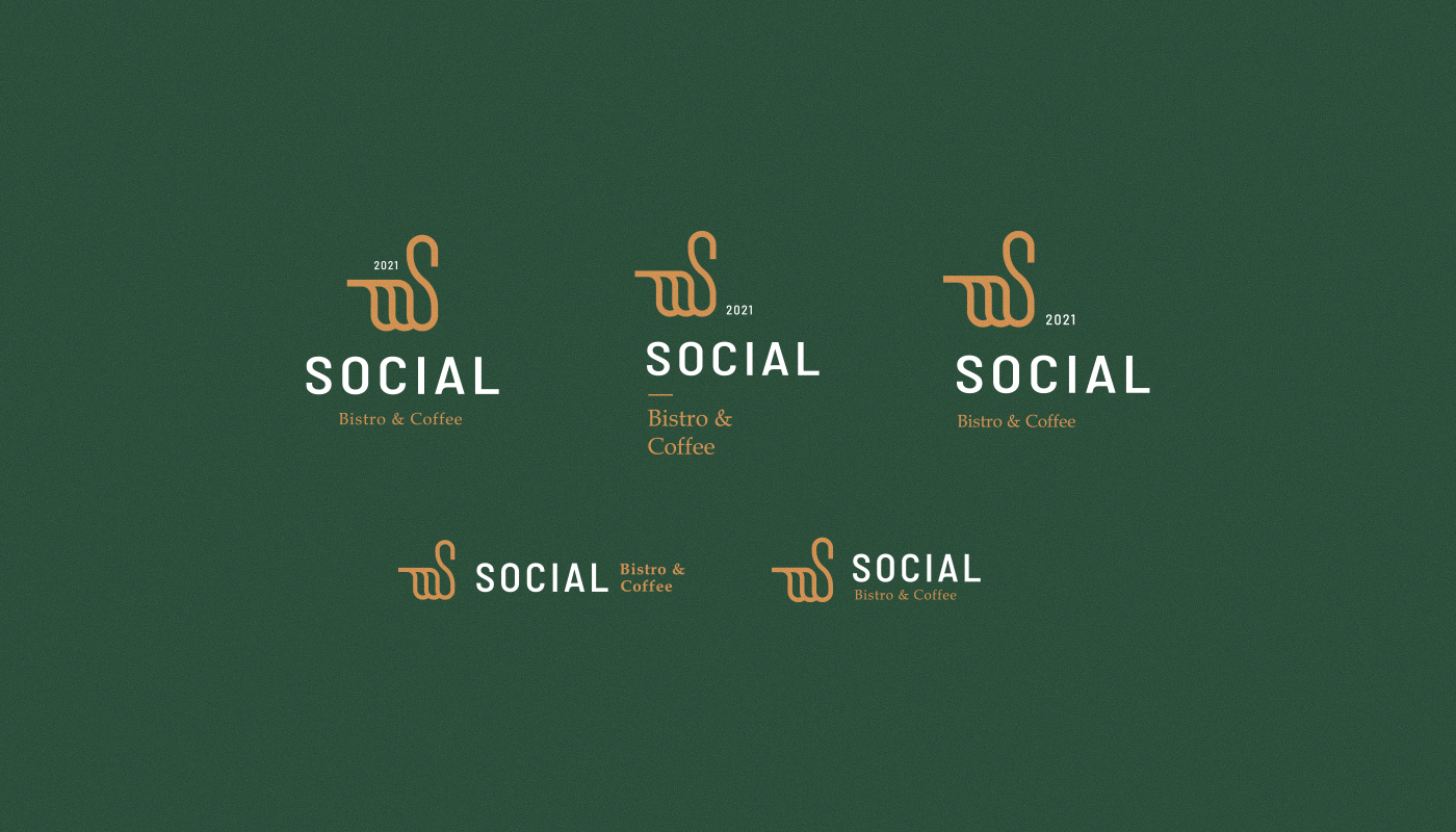 bistro brand identity branding  Coffee graphic design  healty food Logo Design Packaging social visual identity