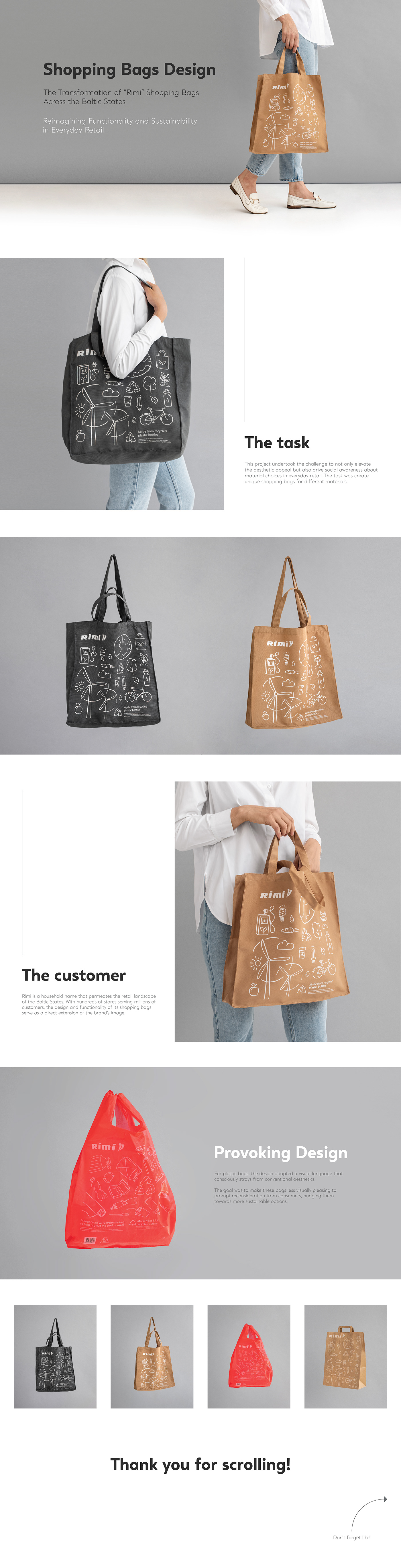 shopping bag bag Packaging Retail bags shopping bag design Visual Branding design Graphic Designer Retail Bag