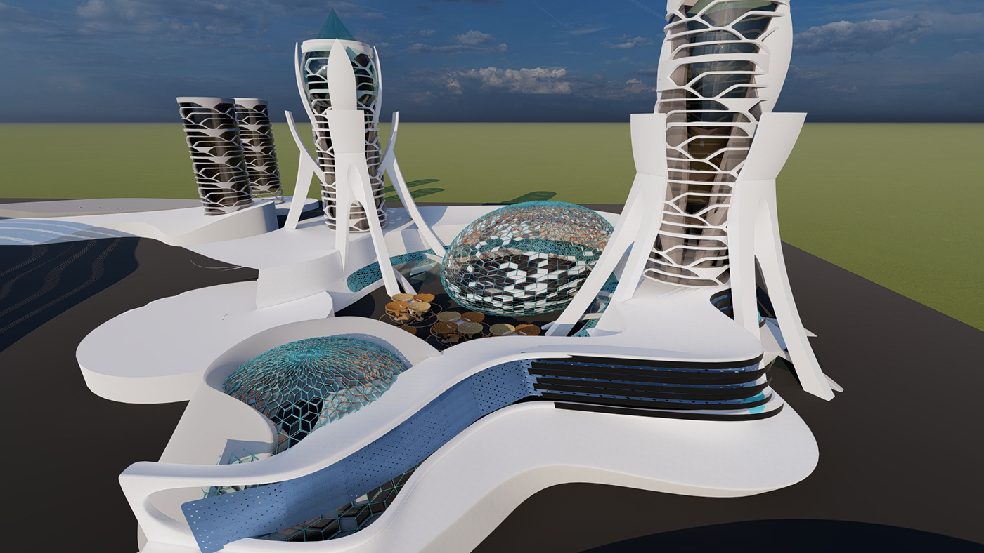 3ds max architecture graduation project organic Project Render