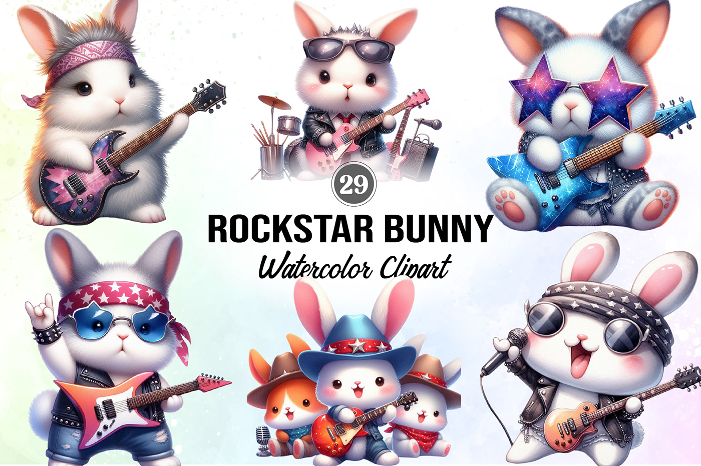 png files cute bunny Rocker playing guitar music animals images fashion photography cute rabbit playing instrument