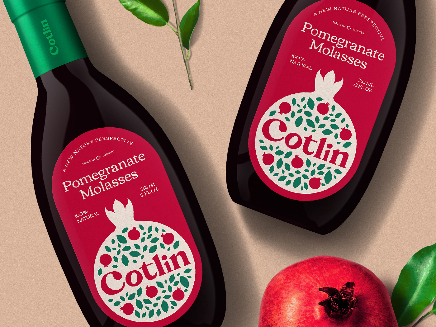 beverage branding  flat design Food  graphic design  ILLUSTRATION  Label minimal Packaging pomegranate