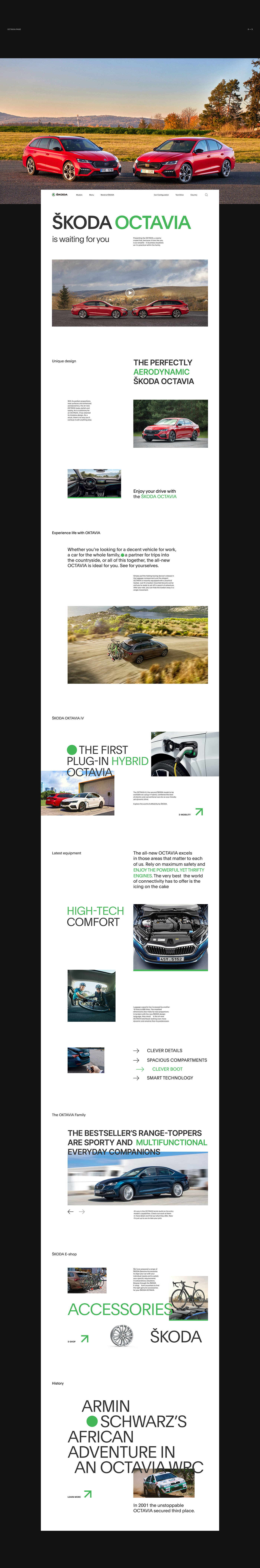 Auto Website site car redesign minimal uprock corporate UI Web Design 