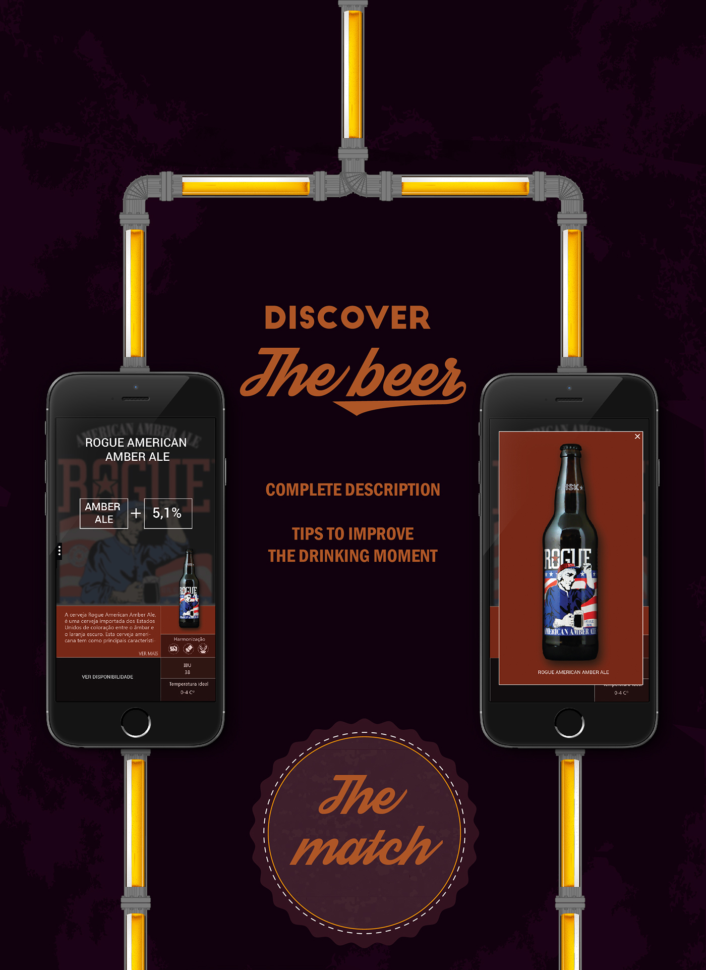 app beer design gráfico colors craft beer Interface application