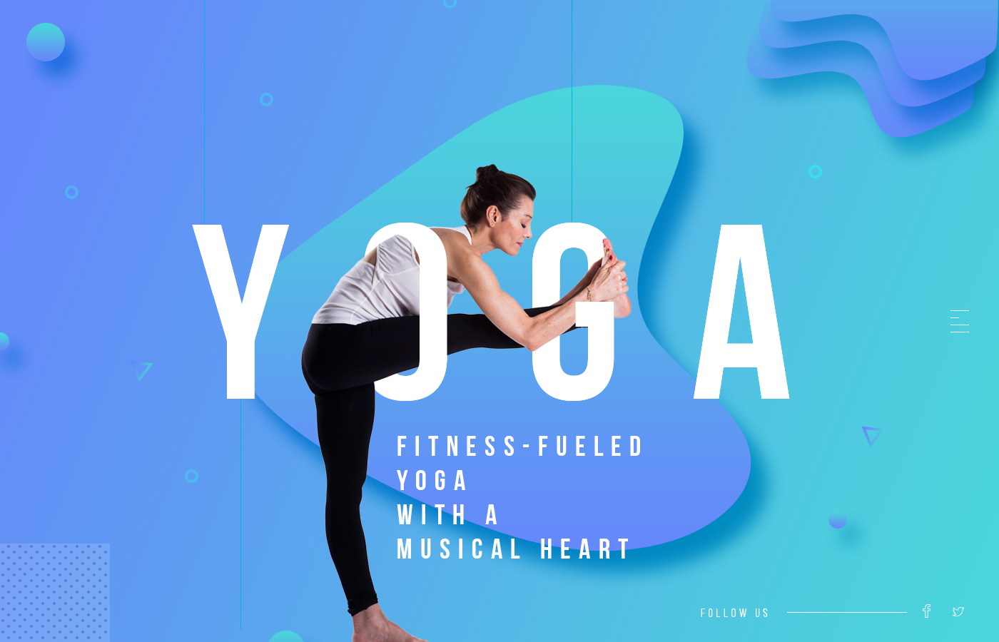 Yoga fitness Web banner Health Website psd physical spiritual