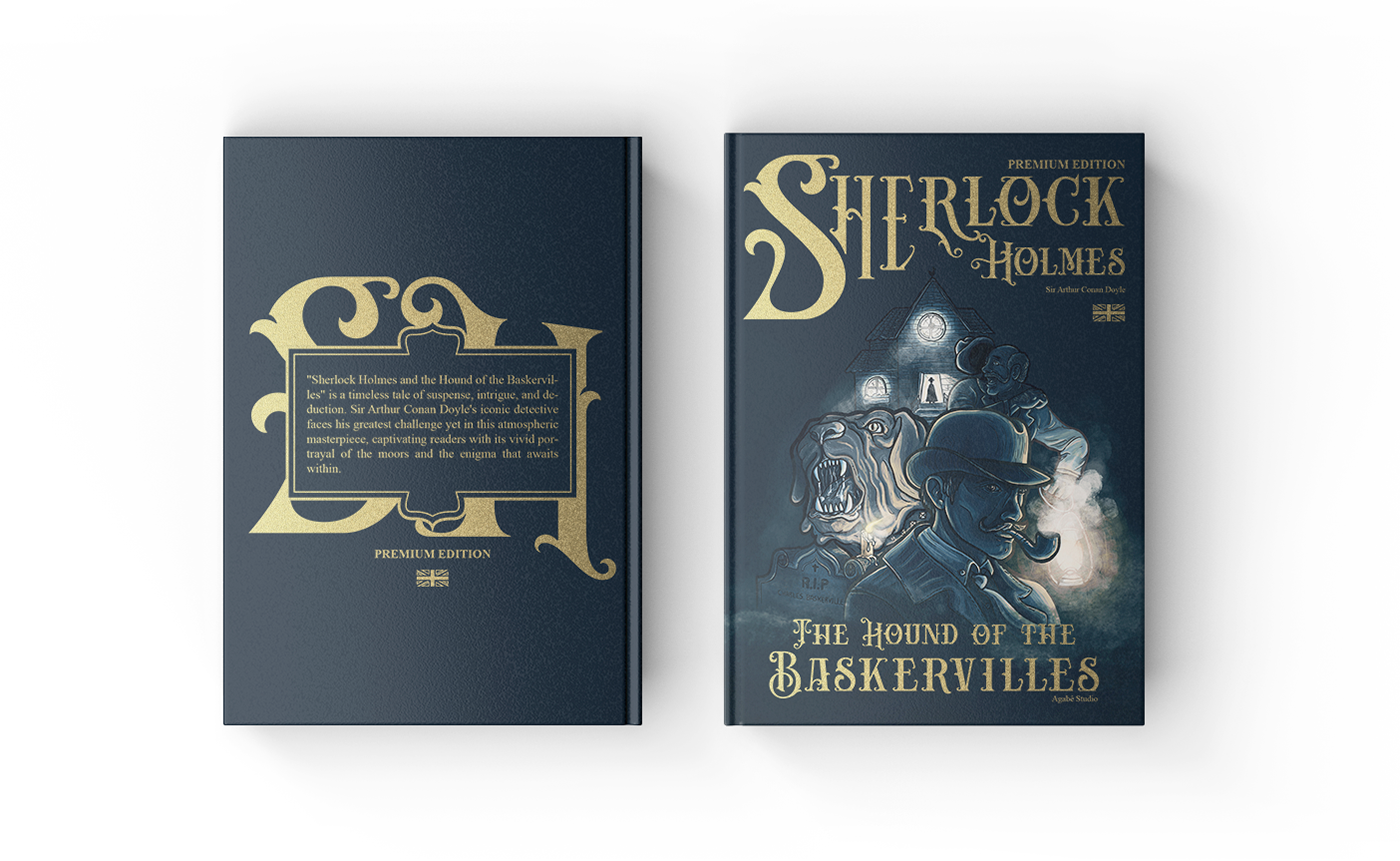 book design artwork digital illustration Sherlock Sherlock Holmes graphic design  publishing   book cover editorial