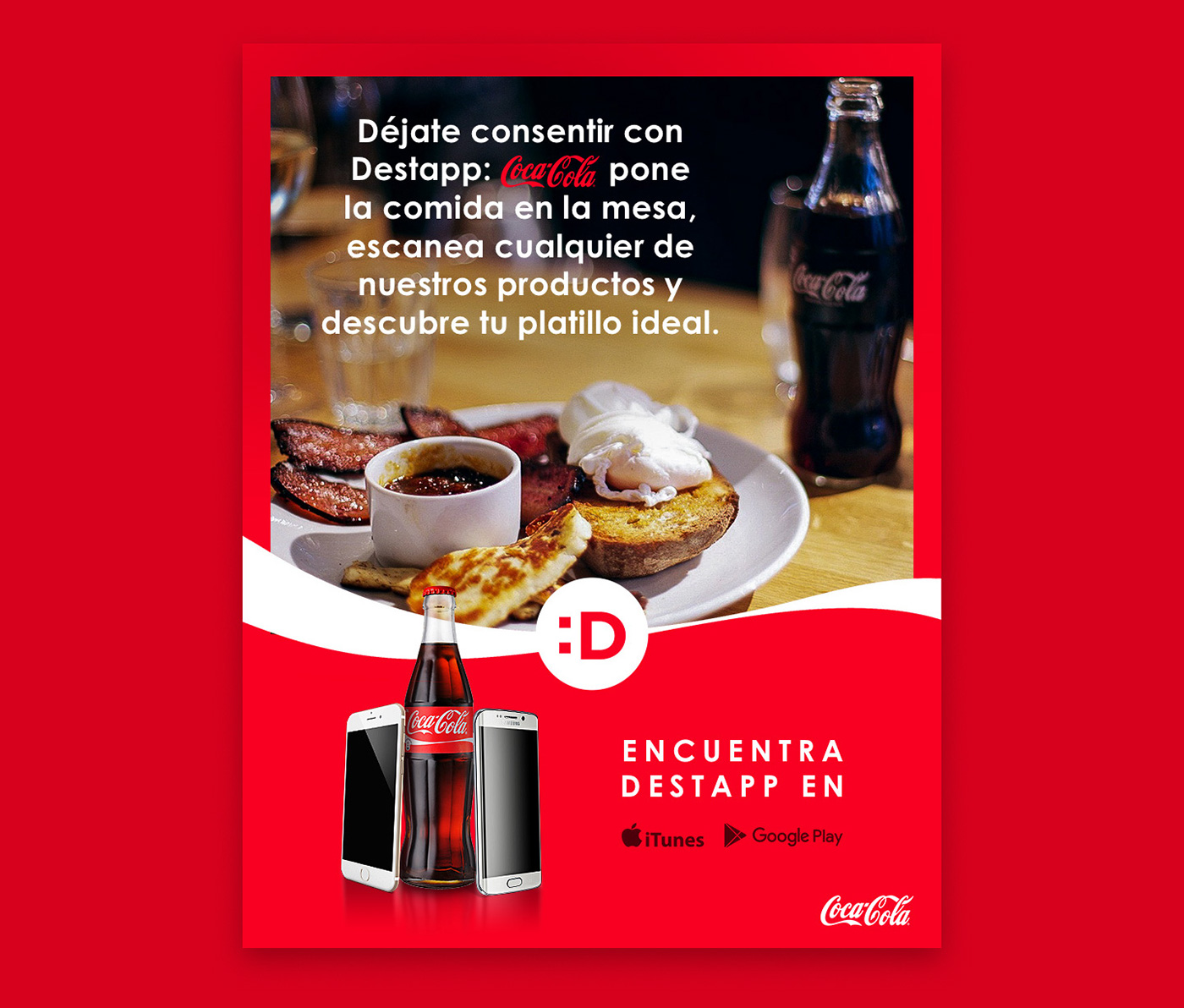 Coca-Cola destapp poster mobile app ios android