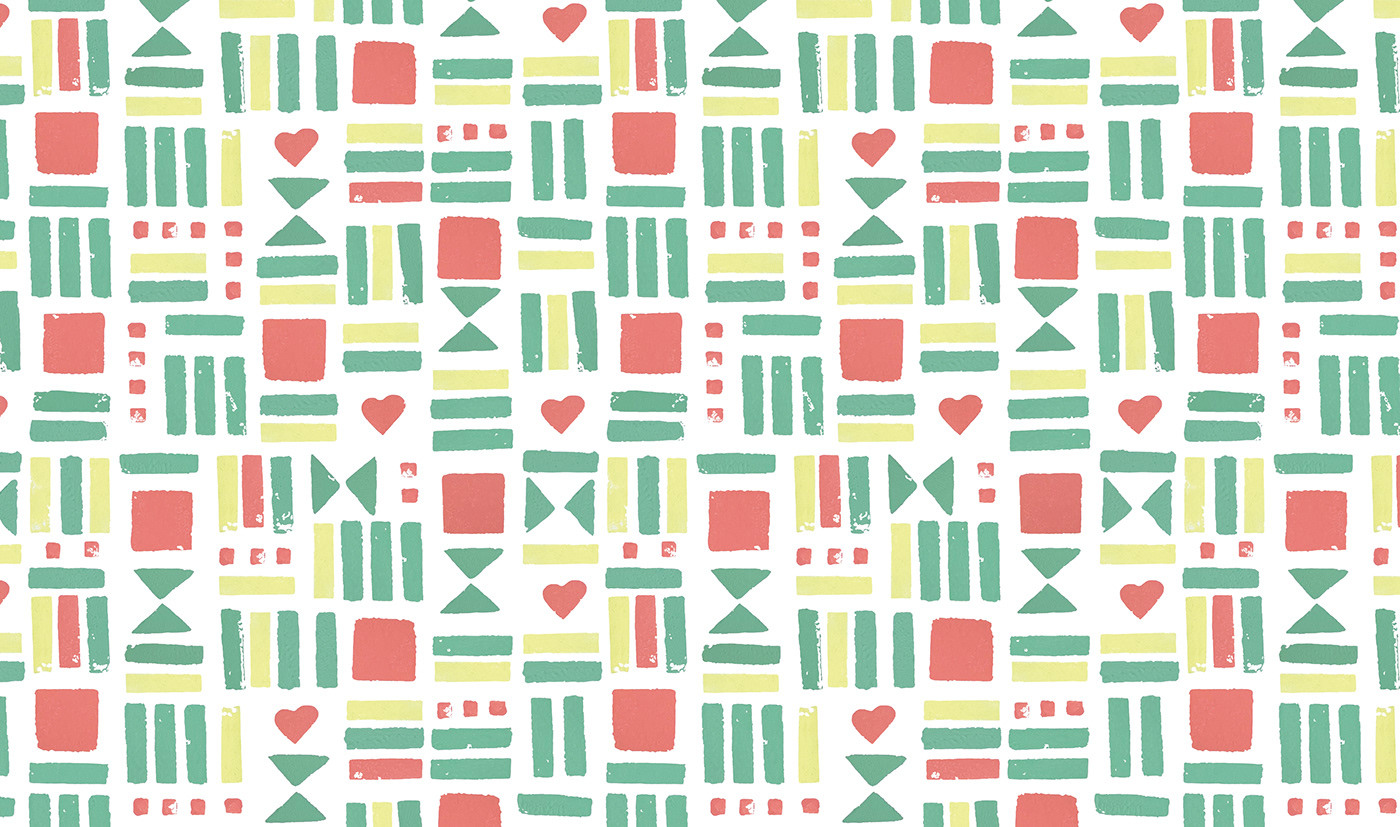 ILLUSTRATION  painting   stamps textile design  pattern patterndesign textiledesign
