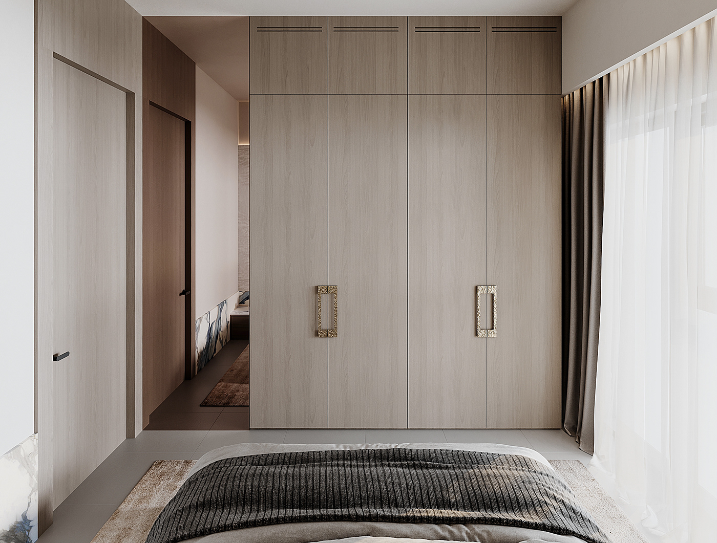 bedroom interior design  modern visualization archviz corona 3ds max CGI bedroom design Interior