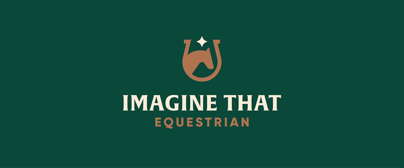 branding  equine farm horse horsehoe identity ILLUSTRATION  logo type vector