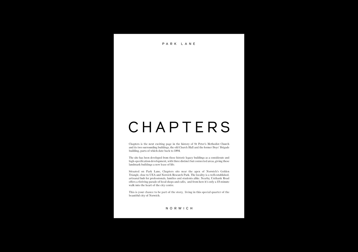Chapters property branding  identity page animation  logo design church print