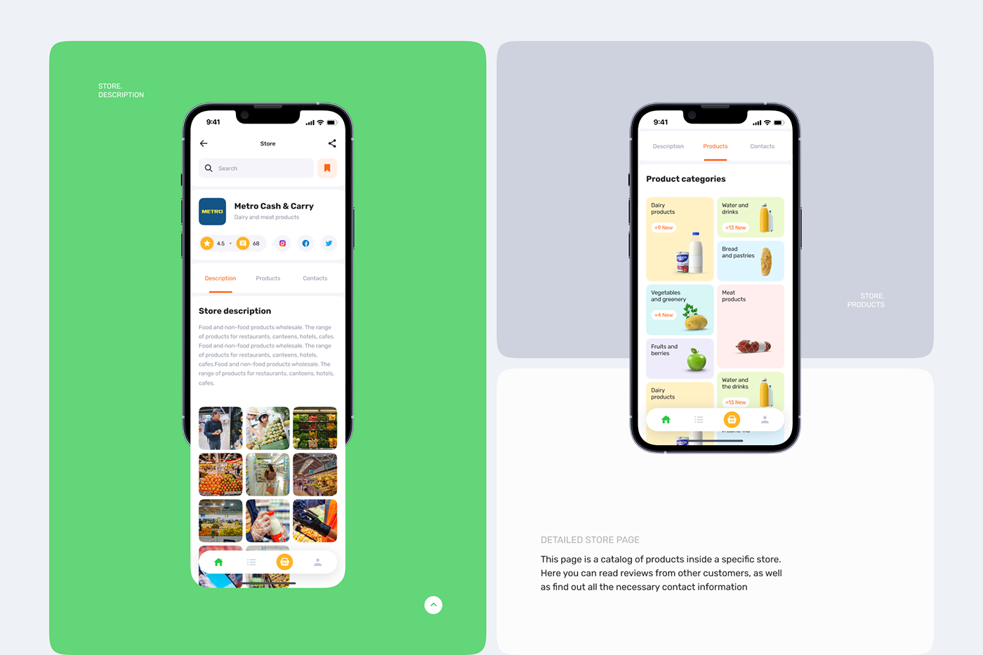 app Food  Marketplace Mobile app UI UI/UX ux