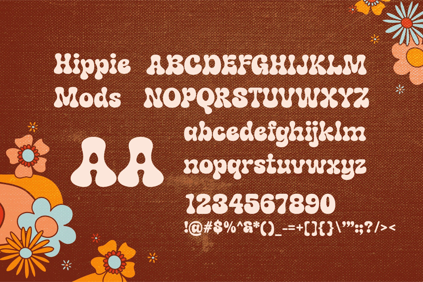 Free font groovy font 70's 60's retro font vintage funky Playful bold 80's