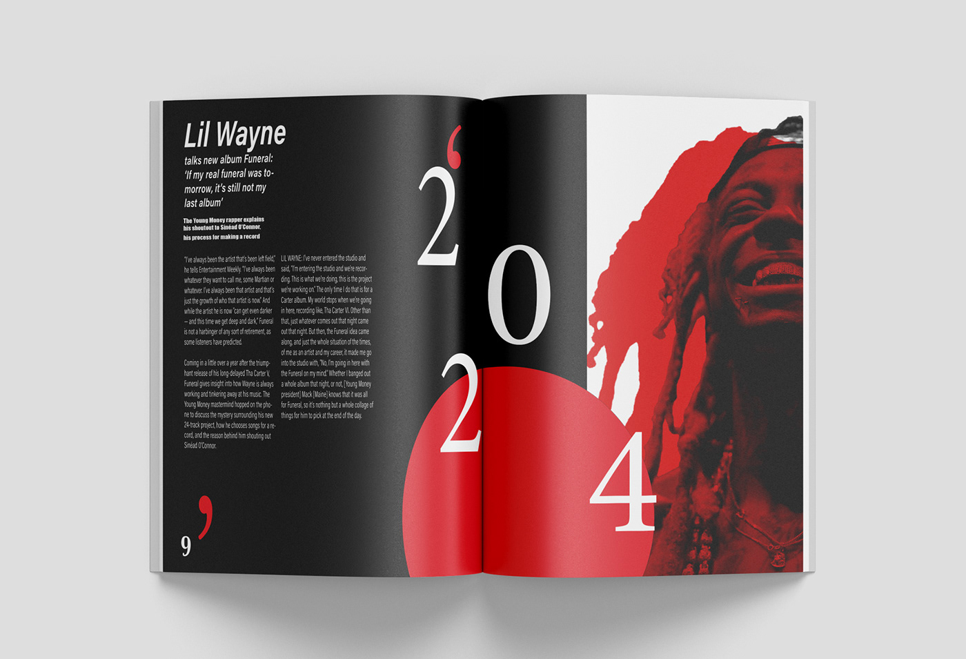 Magazine design dergi tasarımı lil wayne