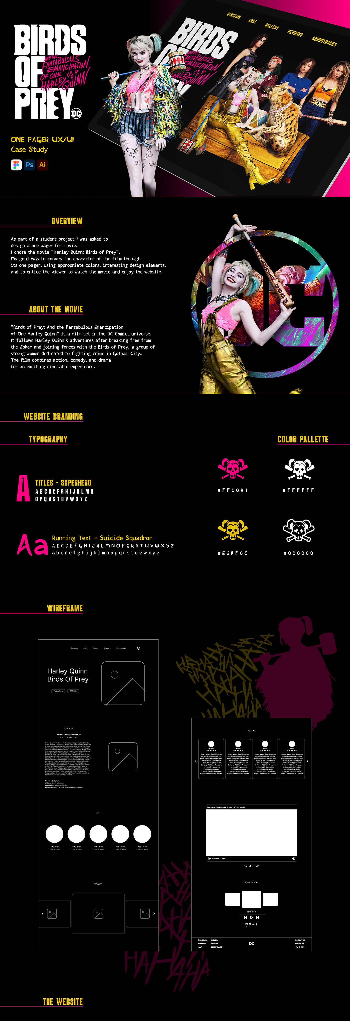 ux/ui Figma Web Design  Website movie Graphic Designer Onepager onepage site сайт
