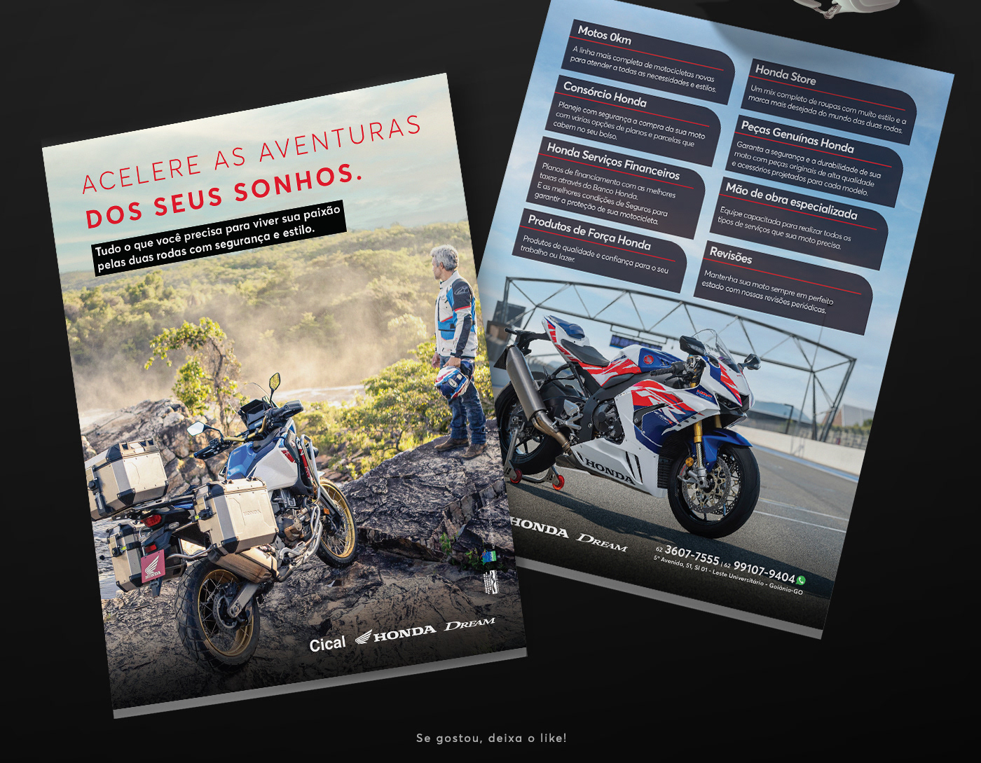 ads Advertising  Bike Honda marketing   moto motorbike motorcycle ride Social media post