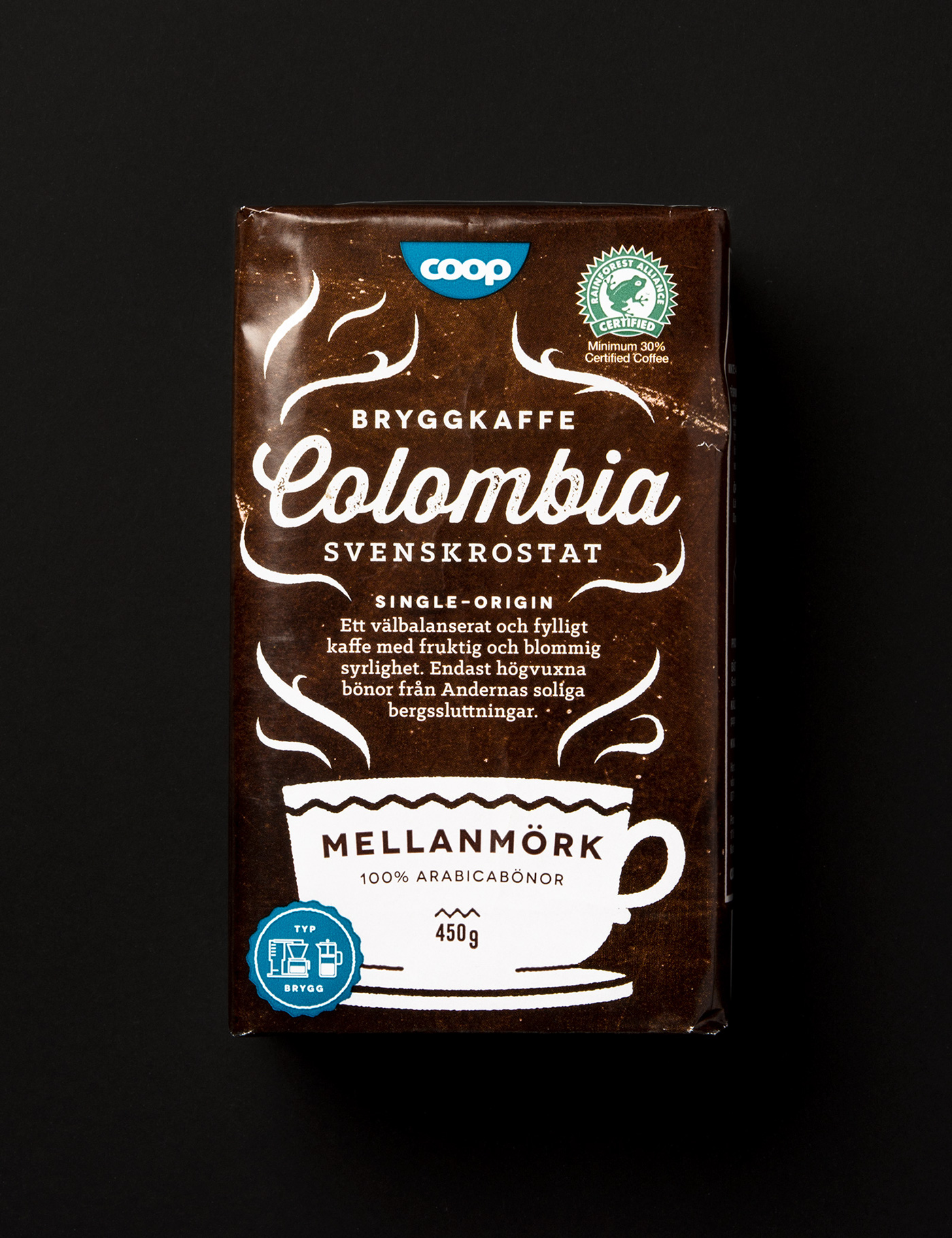Coop Coffee Planeta Design Packaging graphic design  product communication branding 
