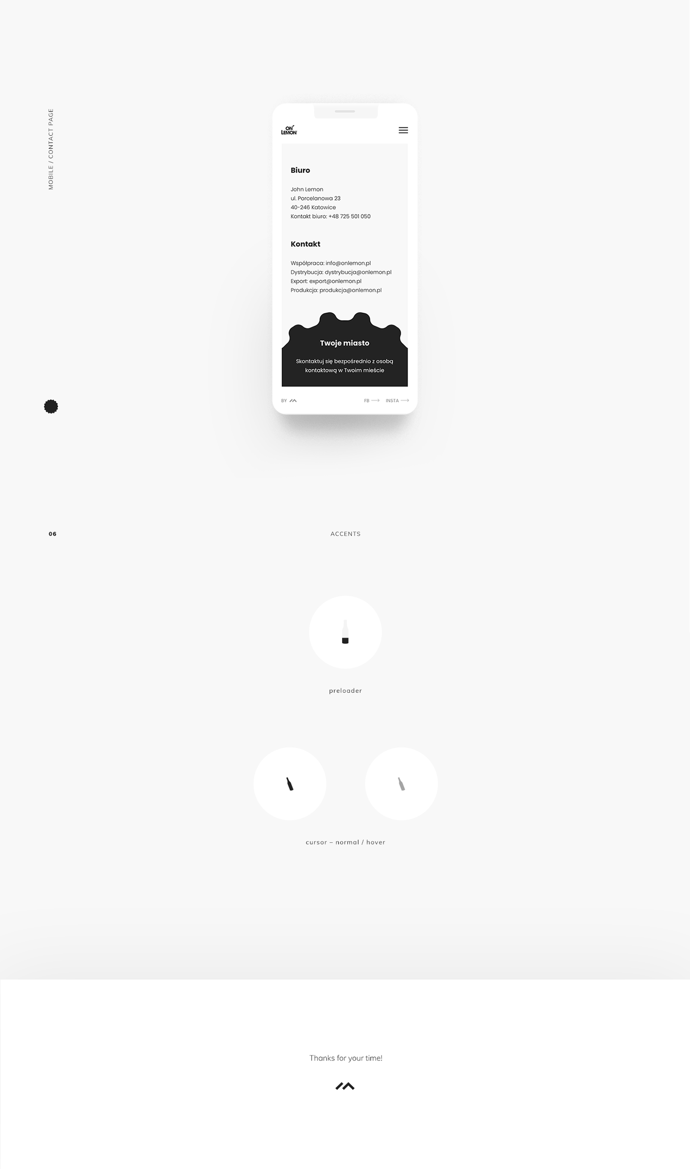 Interaction design  on lemon product design  UI ux Web Web Design  Website
