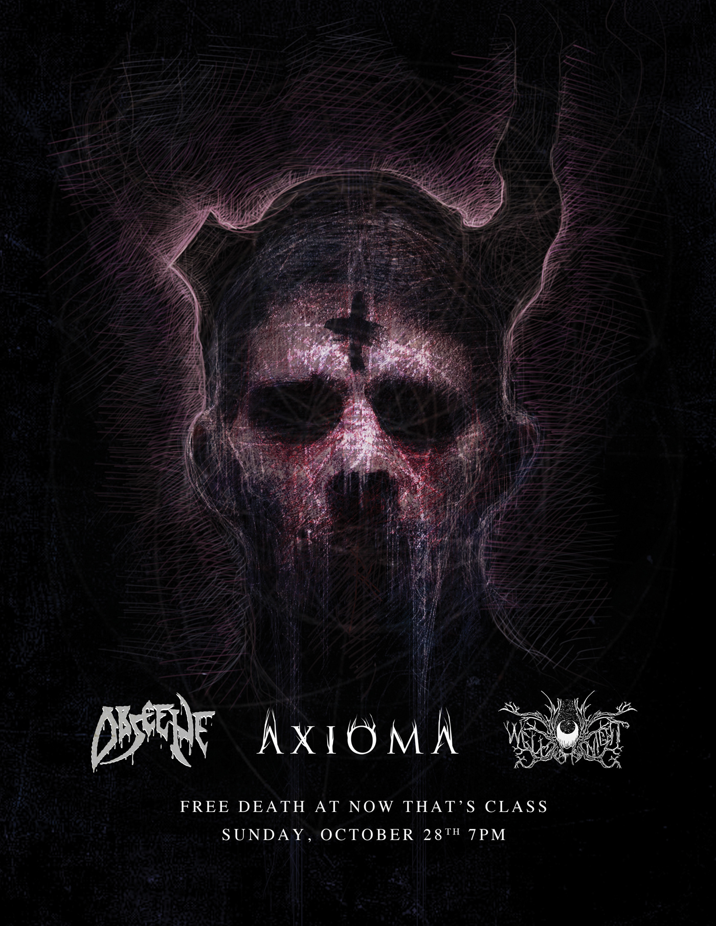 concert show art ROck Poster metal death metal