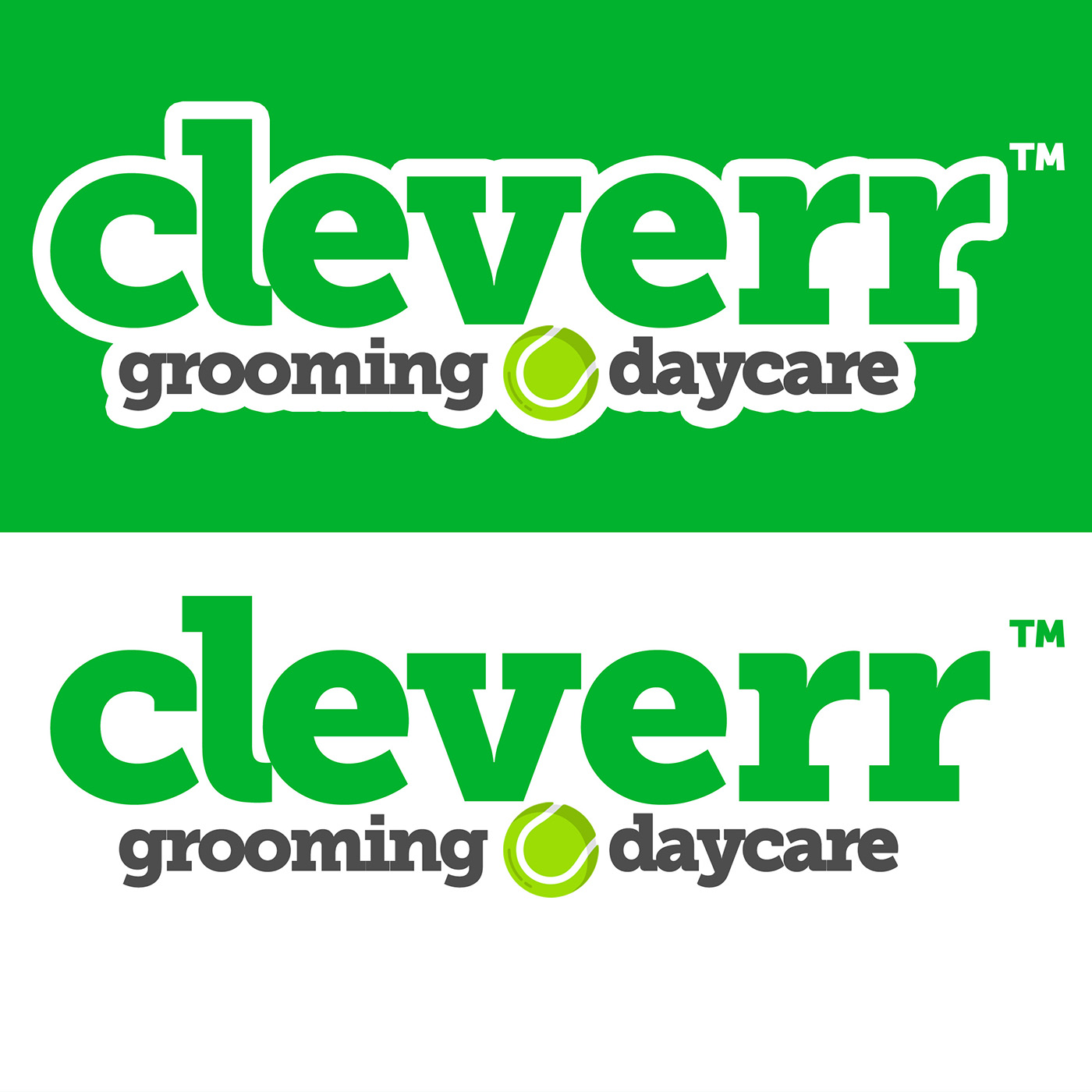 grooming dogs daycare logo branding 