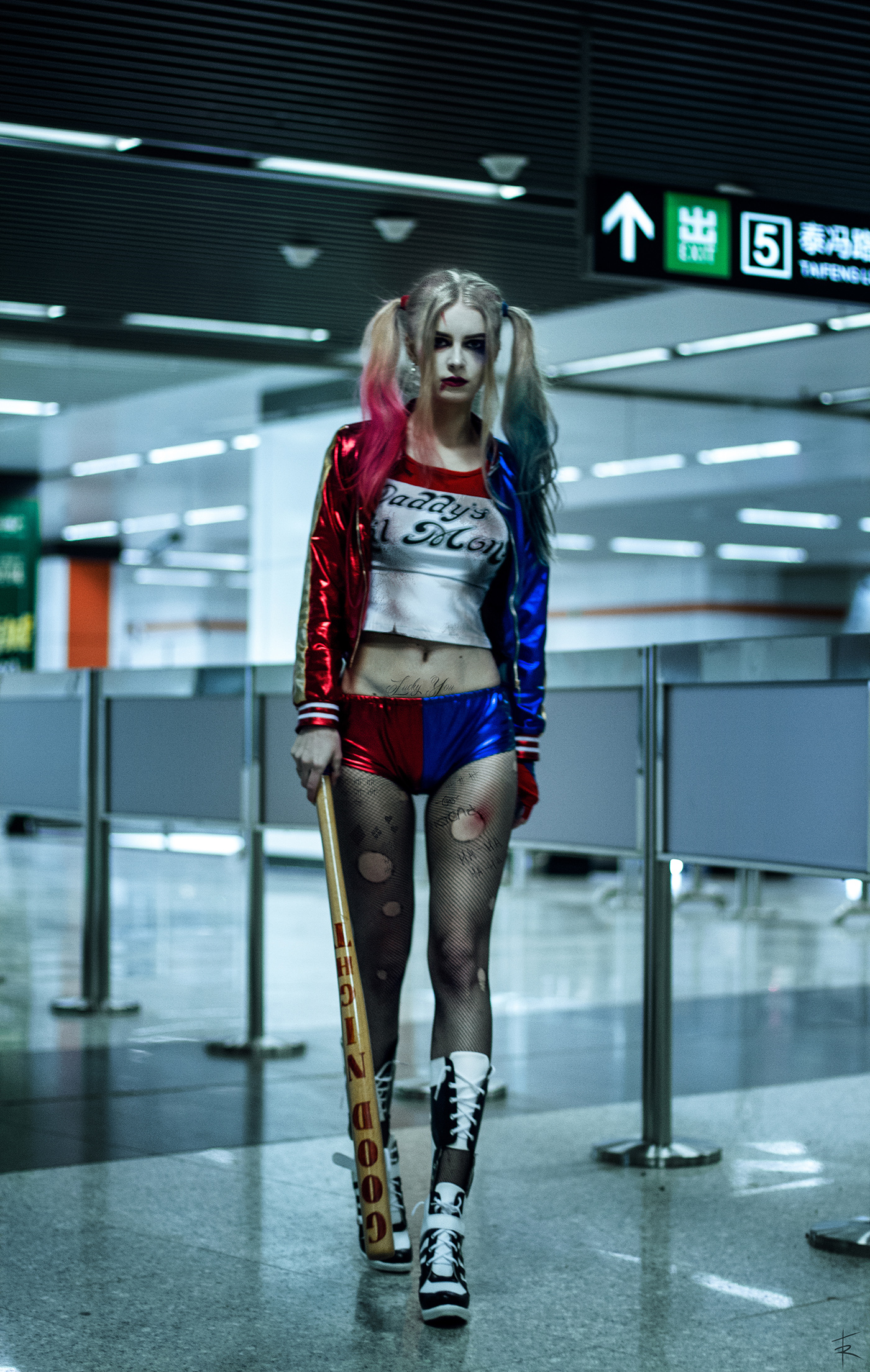 photo art Cosplay photoshop collage harley quinn Celebrity cosplay photography Style