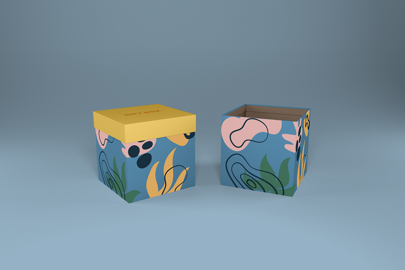 3D box mockup design Mockup package packaging design paper box Paper Box Mockup product Render