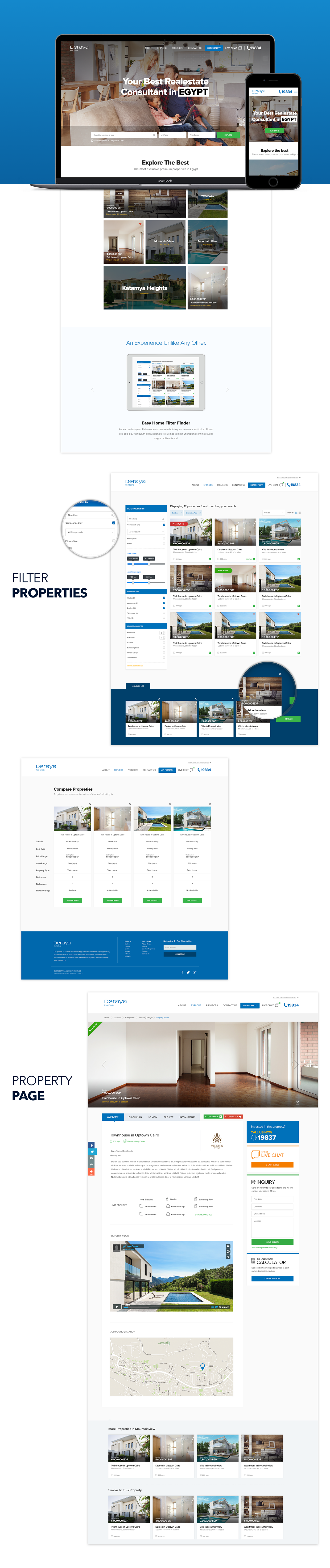 realestate property finder filter search list compare ui design Website Homes