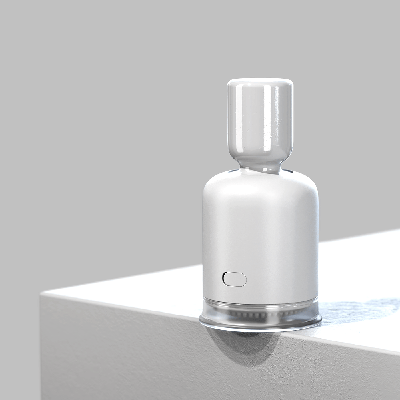 CGI cleansing grooming industrial Massager Packaging product design  Render selfcare skincare