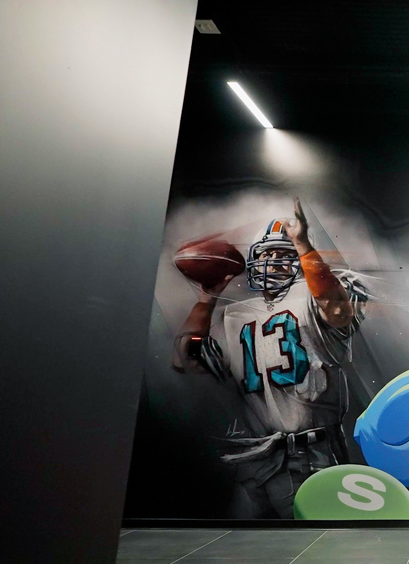 american athlete dan marino football miami dolphins Mural National Football League nfl sports wall graphic