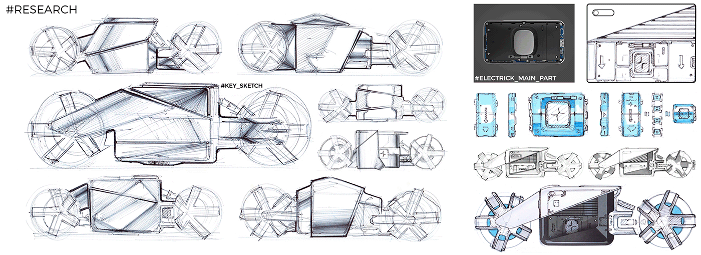 Automotive design cardesign concept electric vehicle future motorcycle Polestar sci-fi Transportation Design Volvo