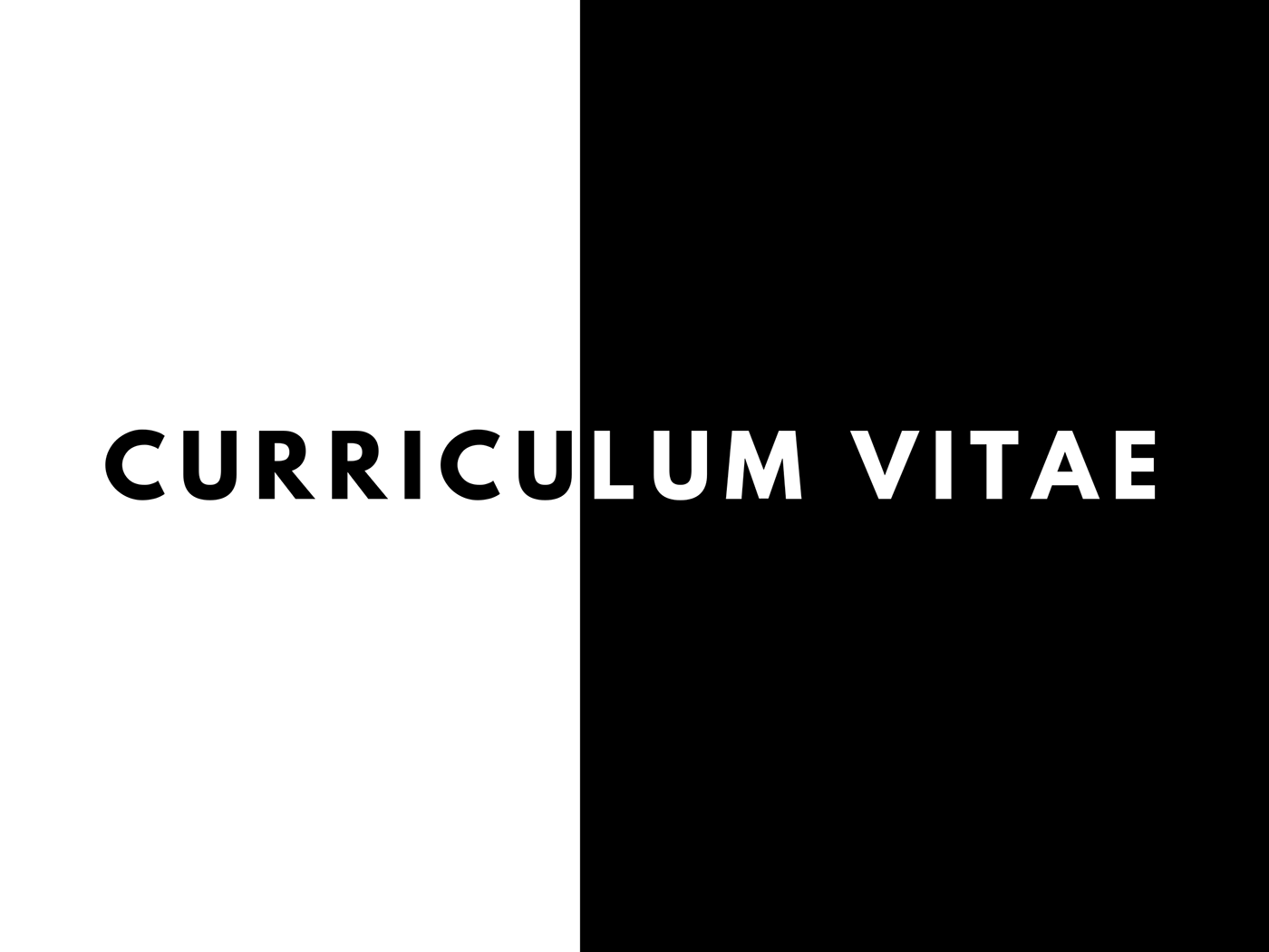 Curriculum Vitae CV cv creative videographer videography Video Editor Video Editing